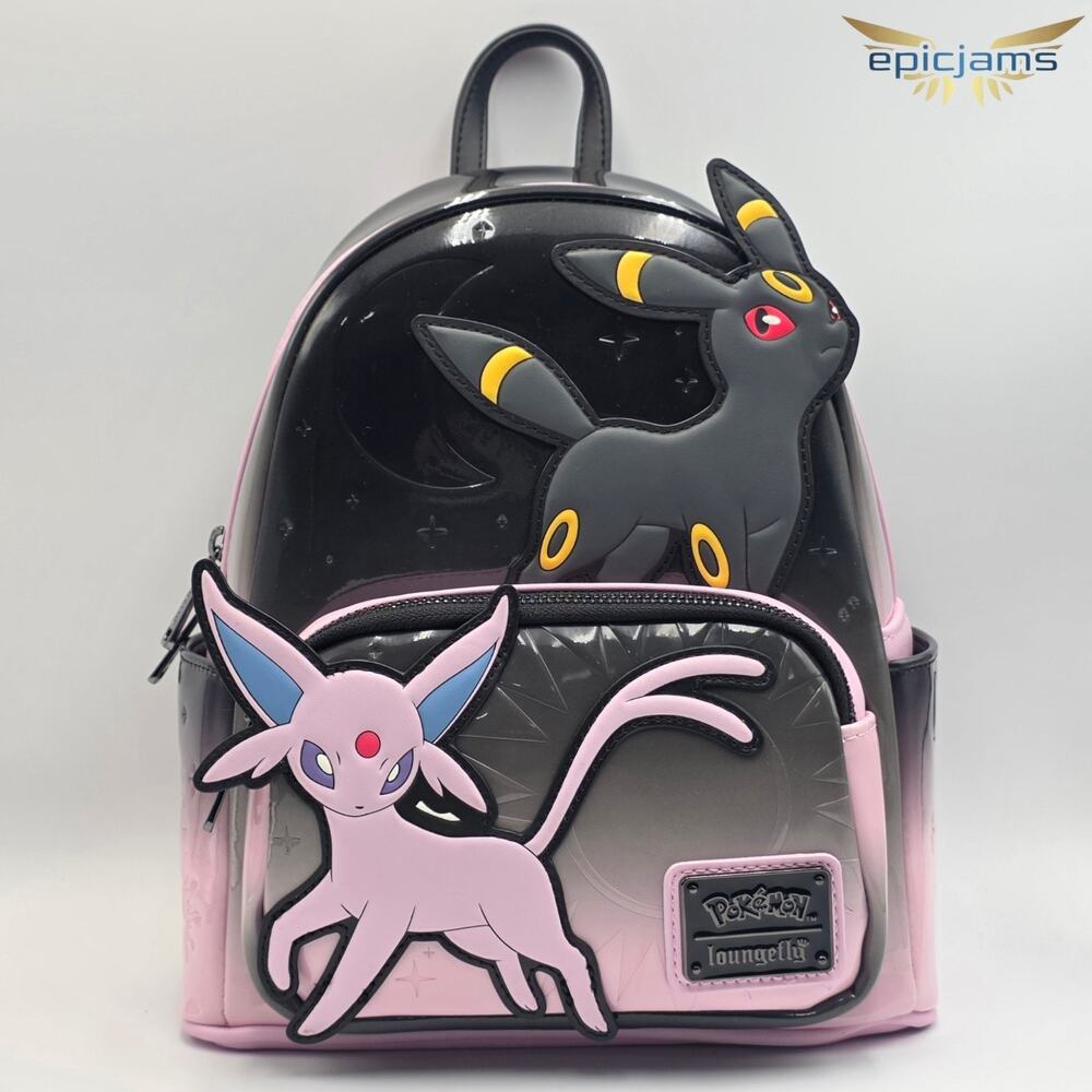 Loungefly Pokemon Eevee Evolution Umbreon & Espeon Ombré Mini Backpack New